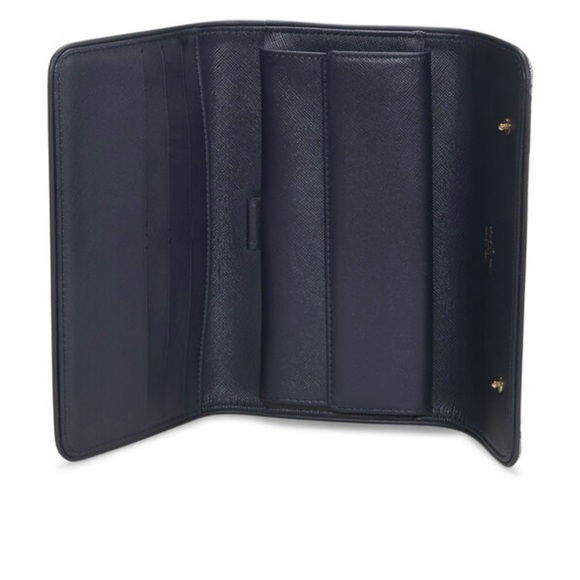 Louis Vuitton Authentic Monogram Navy Mini Lin Continental LV Dust bag & ribbon - Picture 8 of 11